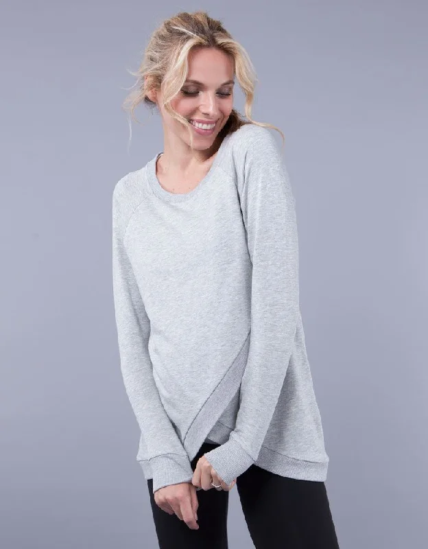 plunge t - shirt bras for a sleek appearanceFront Wrap Sweatshirt