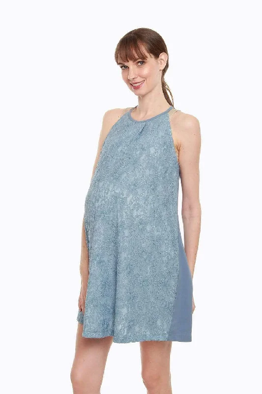 moisture wicking sleep bras for hot sleepersCydney Maternity Dress Pigeon Blue