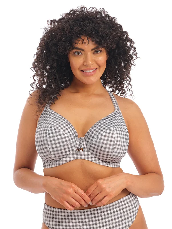 Women's seamless briefs for no visible linesElomi Checkmate Plunge Bikini Top