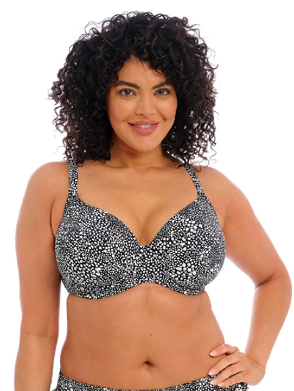 Women's boyshort briefs with a floral printElomi Pebble Cove Plunge Bikini Top
