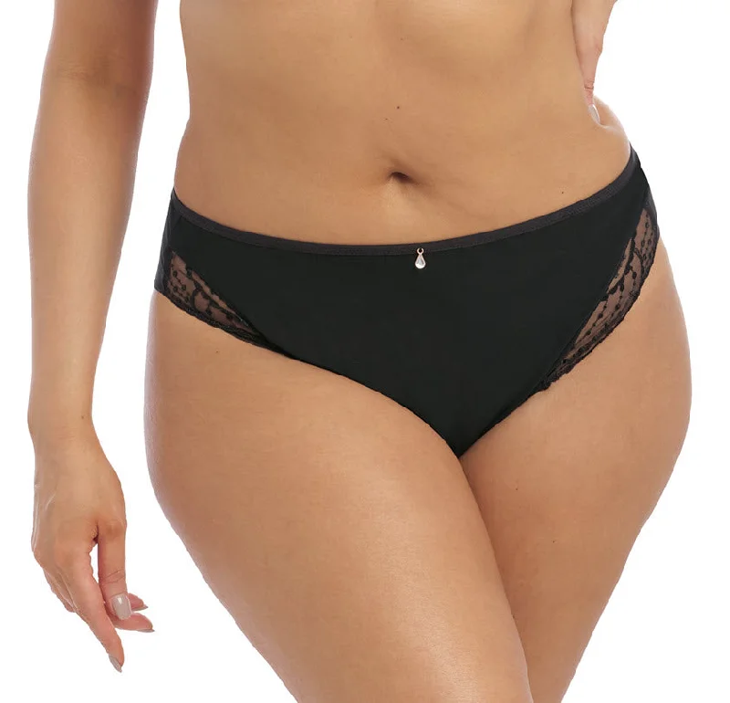 seamless sports bras for minimal chafingElomi Priya Black Brazilian Panty 4557