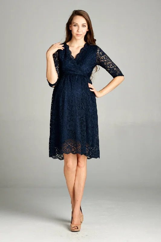 seamless bras for invisible under clothesFloral Maternity/Nursing Wrap-Front Dress