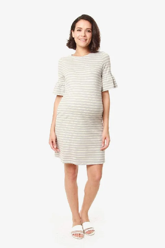 t - shirt bras for a smooth look under clothesFlounce Sleeves Camile Grey Stripe Nursing Dress t - shirt bras for a smooth look under clothesFlounce Sleeves Camile Grey Stripe Nursing Dress