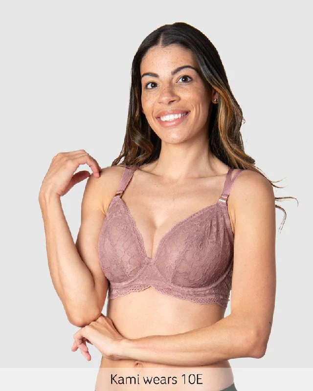 strapless lace bras for formal eventsHeroine Plunge Nursing Bra - Mocha