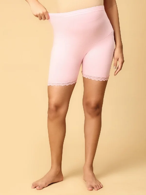 full cup bras for complete coverageHigh Waist Mama Boyshort-Rose Pink