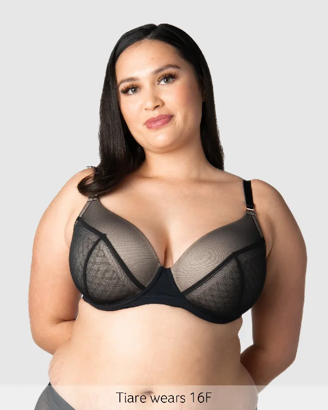 plunge bras for low cut topsLUNAR ECLIPSE PLUNGE CONTOUR BLACK NURSING BRA - FLEXI UNDERWIRE plunge bras for low cut topsLUNAR ECLIPSE PLUNGE CONTOUR BLACK NURSING BRA - FLEXI UNDERWIRE