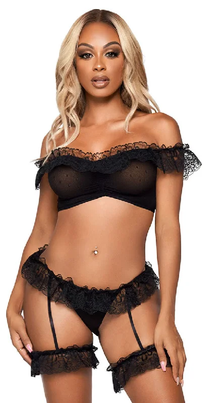 ruffled women lingerie for a feminine and charming aestheticRuffled Femininity Crotchless Bra Set ruffled women lingerie for a feminine and charming aestheticRuffled Femininity Crotchless Bra Set