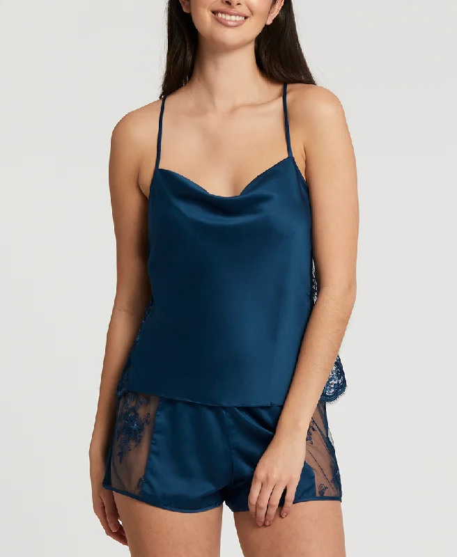 plus size women lingerie setsRya Sleepwear Darling Celestial Blue Cami and Tap Short Set 379
