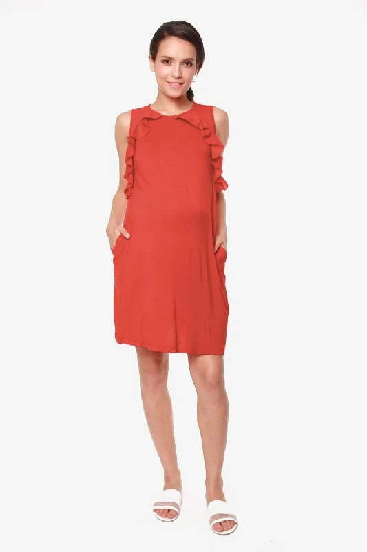 moisture wicking sports bras for sweaty workoutsSleeveless Calida Frills Bamboo Cotton Nursing Dress Dark Coral moisture wicking sports bras for sweaty workoutsSleeveless Calida Frills Bamboo Cotton Nursing Dress Dark Coral