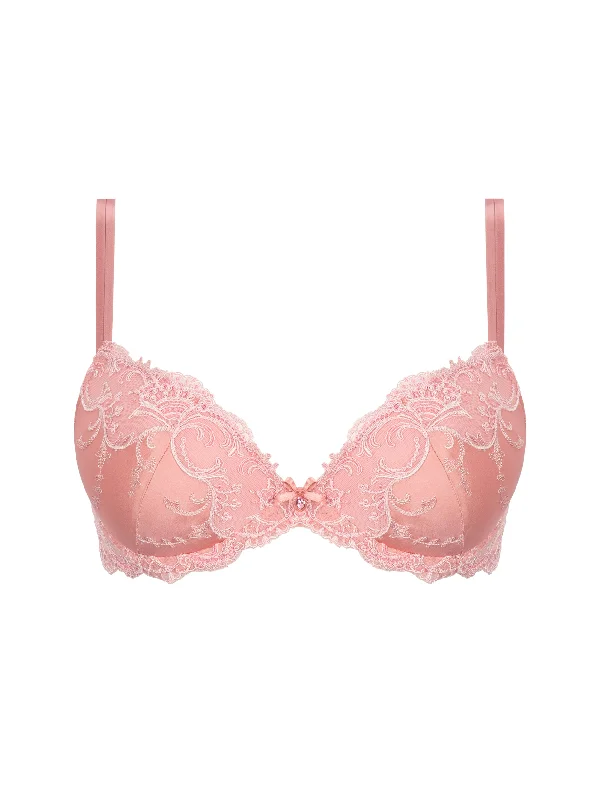 Splendeur Soie Pink Contour Plunge Bra