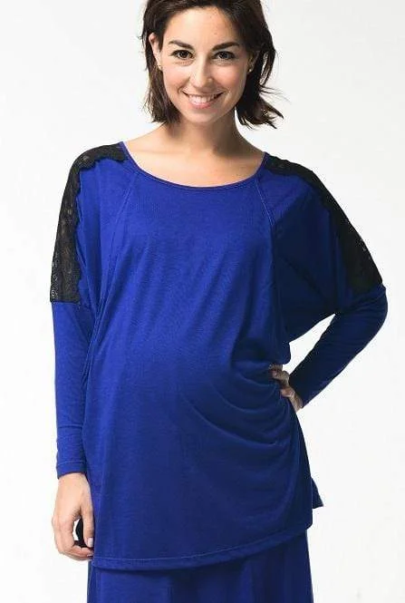 Maddie Maternity Top Indigo