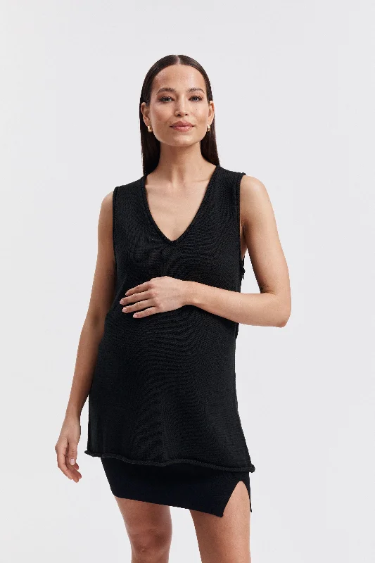 underwire bras with maximum supportTextured Vest Top (Black)