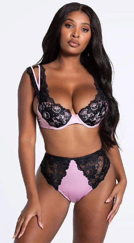 Tone Down High Waisted Bra Set