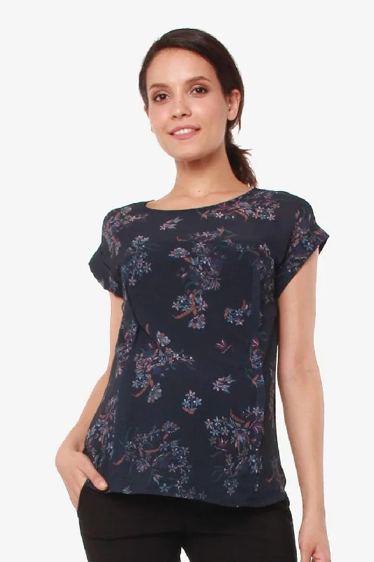 bralette sports bras for light exerciseWoven Short Sleeve Clarisa Back Bow Nursing Top Navy Floral bralette sports bras for light exerciseWoven Short Sleeve Clarisa Back Bow Nursing Top Navy Floral