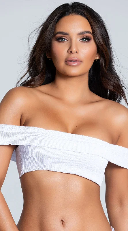 Yandy Reel Me In Reef Off Shoulder Bikini Top