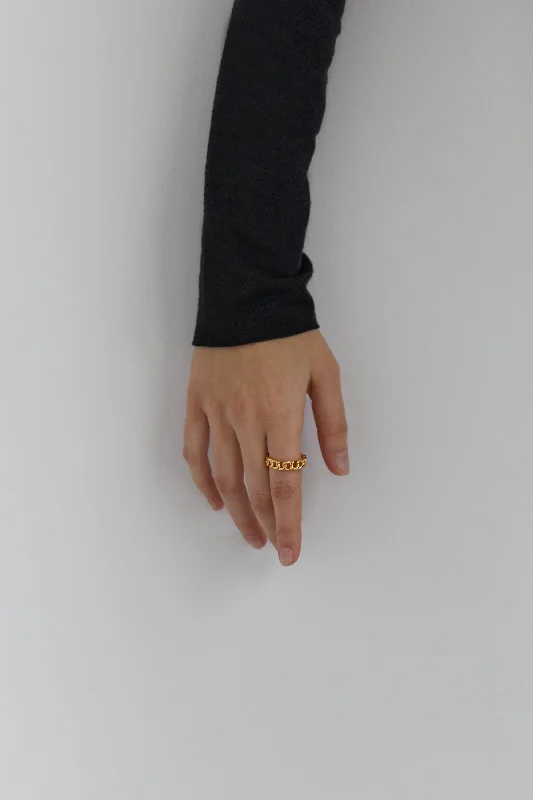 cropped women cardigan to pair with high - waisted jeansCURB CHAIN RING