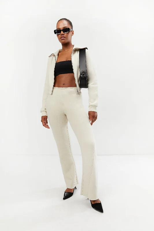 cable knit women cardigan with intricate patternsFLEECE PANT