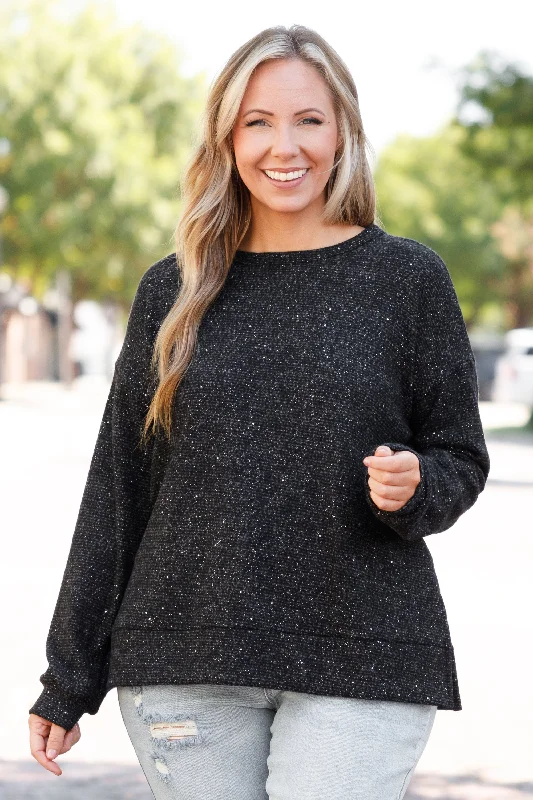 open front women cardigan for easy stylingFrom Your Point Of View Top, Black