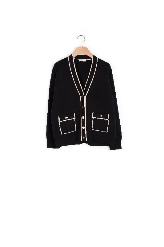 oversized women cardigan for a trendy and cozy lookCARDIGAN Noir