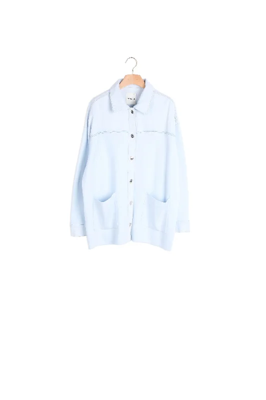 cropped women cardigan to pair with high - waisted jeansCardicoat en denim et maille cropped women cardigan to pair with high - waisted jeansCardicoat en denim et maille