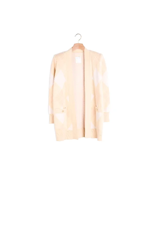 plus size women cardigan for comfortable layeringCardi coat à motifs jacquard