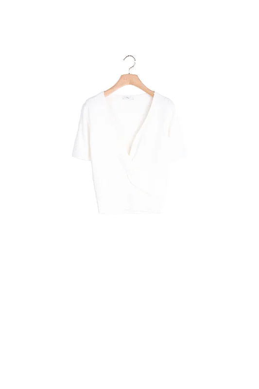 boyfriend style women cardigan for a relaxed fitTop court en maille côtelée