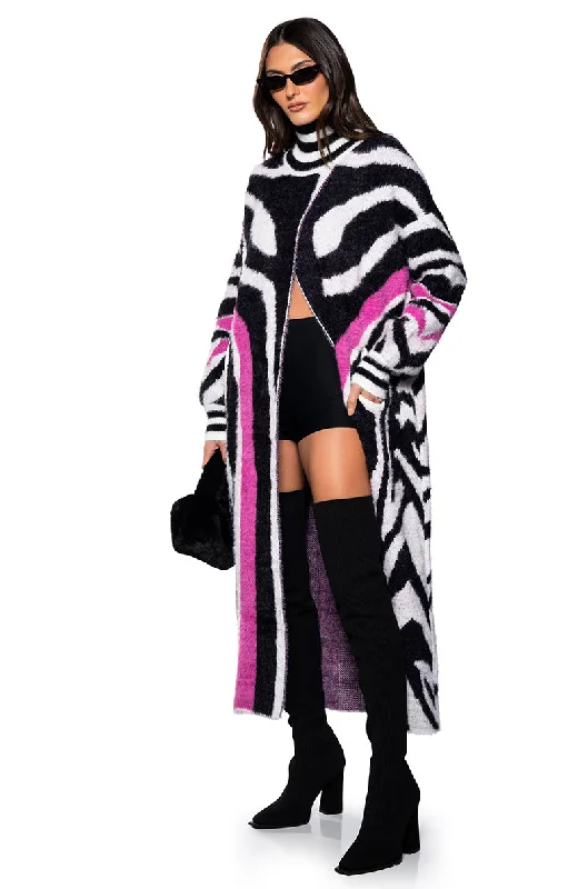hooded women cardigan for added warmth and styleCOME AND GET LONG CARDIGAN