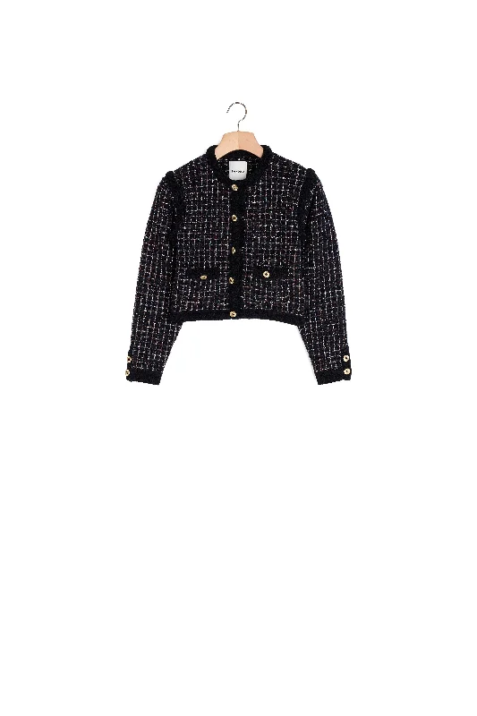 open front women cardigan for easy stylingCardicoat effet tweed