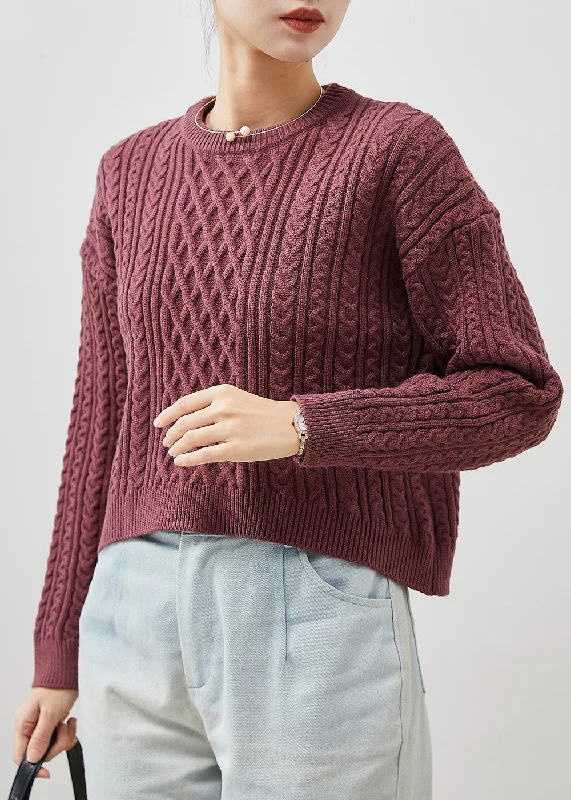 Sheath Women Dress with a Tailored Fit for a Professional LookBohemian Purple Chunky Oversized Cable Knit Sweater Winter Sheath Women Dress with a Tailored Fit for a Professional LookBohemian Purple Chunky Oversized Cable Knit Sweater Winter