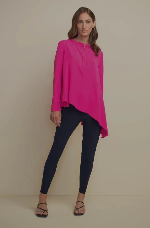 Ball Gown Women Dress with a Full Skirt for a Princess - like LookJoseph Ribkoff Breezy, Asymmetric Hem Blouse Ball Gown Women Dress with a Full Skirt for a Princess - like LookJoseph Ribkoff Breezy, Asymmetric Hem Blouse