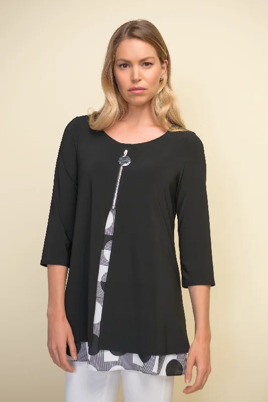 Joseph Ribkoff Layered, Open-Front Tunic