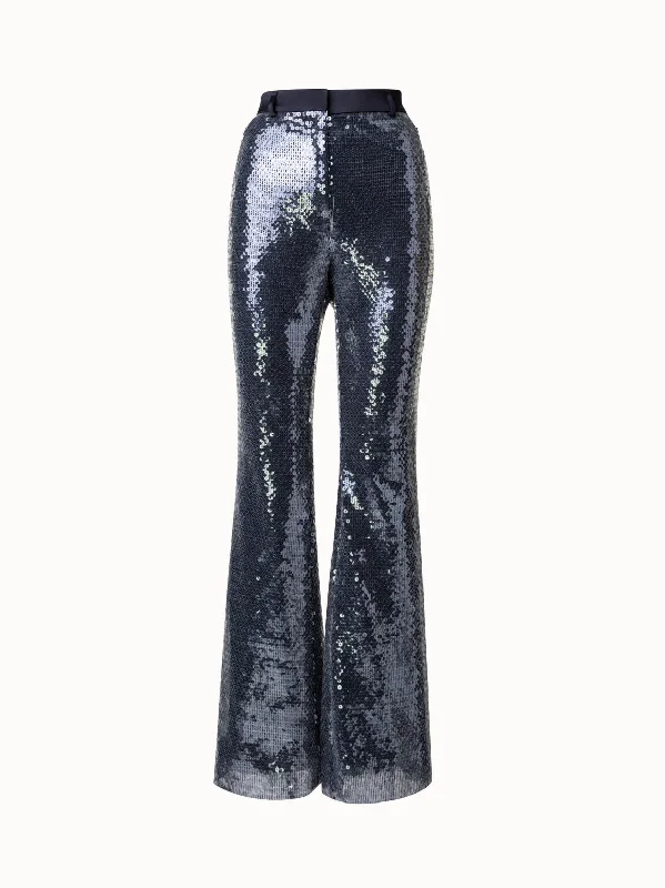 Liquid Sequins Bootcut Pants