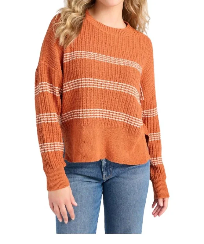 Monica Sweater In Amber Ivory