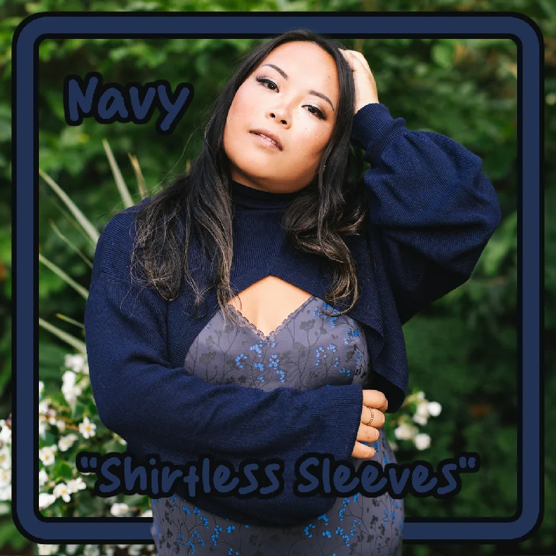 Strapless Women Dress with a Built - in Bra for Comfort and Support(Pre-Order) Navy "Shirtless Sleeves" Shrug (In Production) Strapless Women Dress with a Built - in Bra for Comfort and Support(Pre-Order) Navy "Shirtless Sleeves" Shrug (In Production)
