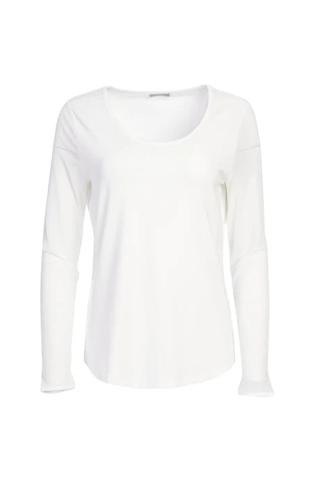 Naya White Mesh Sleeve Top