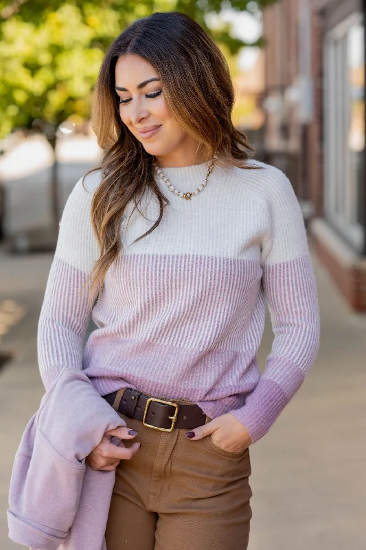 Off - the - Shoulder Women Dress for a Romantic and Feminine LookOmbre Ribbed Knit Sweater Off - the - Shoulder Women Dress for a Romantic and Feminine LookOmbre Ribbed Knit Sweater