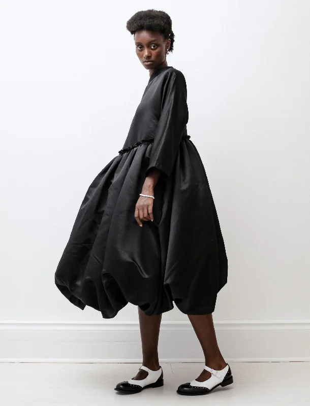 Ball Gown Women Dress with a Full Skirt for a Princess - like Look Ball Gown Women Dress with a Full Skirt for a Princess - like Look Satin High Neck Balloon Hem Dress Black Ball Gown Women Dress with a Full Skirt for a Princess - like Look Ball Gown Women Dress with a Full Skirt for a Princess - like Look Satin High Neck Balloon Hem Dress Black