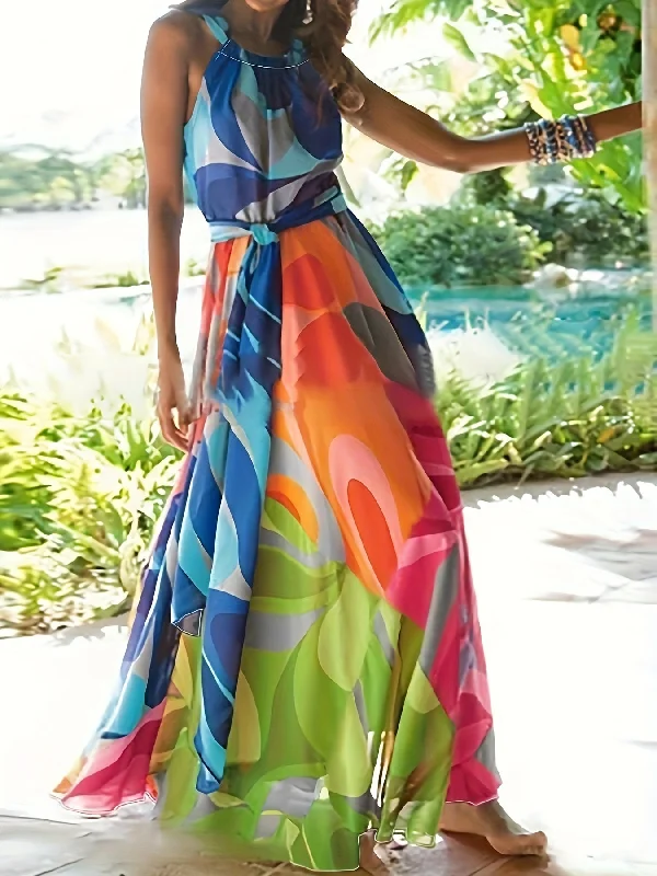 Pleated Women Dress with a Timeless and Elegant Texture Pleated Women Dress with a Timeless and Elegant Texture Colorful Allover Print Halter Dress, Vacation Sleeveless Tie Backless Dress, Women's Clothing Pleated Women Dress with a Timeless and Elegant Texture Pleated Women Dress with a Timeless and Elegant Texture Colorful Allover Print Halter Dress, Vacation Sleeveless Tie Backless Dress, Women's Clothing