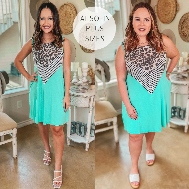Strapless Women Dress with a Built - in Bra for Comfort and Support Strapless Women Dress with a Built - in Bra for Comfort and Support Pretty in Prints Leopard and Striped Tank Top Dress in Mint Strapless Women Dress with a Built - in Bra for Comfort and Support Strapless Women Dress with a Built - in Bra for Comfort and Support Pretty in Prints Leopard and Striped Tank Top Dress in Mint