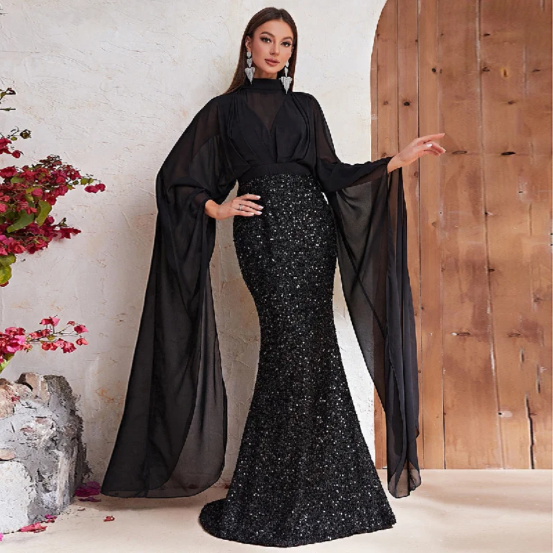 Plus Size Women Dress with a Flattering A - Line Cut for Comfort and Style Plus Size Women Dress with a Flattering A - Line Cut for Comfort and Style NiDELL Hot Cross-Border Party Dress Turtleneck Grenadine Sequined Prom Evening Dress Fishtail Dress Middle East-Mgt530 Plus Size Women Dress with a Flattering A - Line Cut for Comfort and Style Plus Size Women Dress with a Flattering A - Line Cut for Comfort and Style NiDELL Hot Cross-Border Party Dress Turtleneck Grenadine Sequined Prom Evening Dress Fishtail Dress Middle East-Mgt530