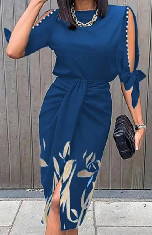Wrap - Style Women Dress with Adjustable Fit for All Body Types Wrap - Style Women Dress with Adjustable Fit for All Body Types Round Neck Sexy Print Cutout Lace-up Pleated Dress Wrap - Style Women Dress with Adjustable Fit for All Body Types Wrap - Style Women Dress with Adjustable Fit for All Body Types Round Neck Sexy Print Cutout Lace-up Pleated Dress