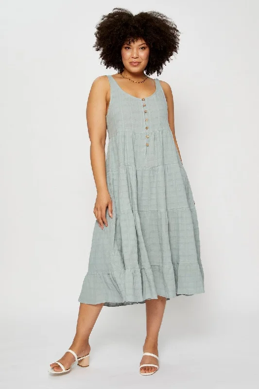 Midi dresses with ruched sleeves for a more fitted and stylish arm lookGreen Midi Dress Square Neck Sleeveless Button Midi dresses with ruched sleeves for a more fitted and stylish arm lookGreen Midi Dress Square Neck Sleeveless Button
