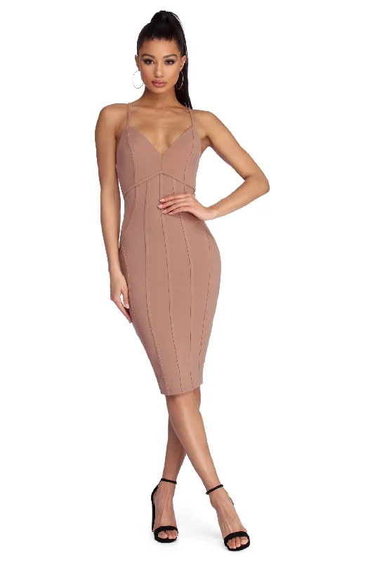 In Your Pipe Dreams Midi Dress