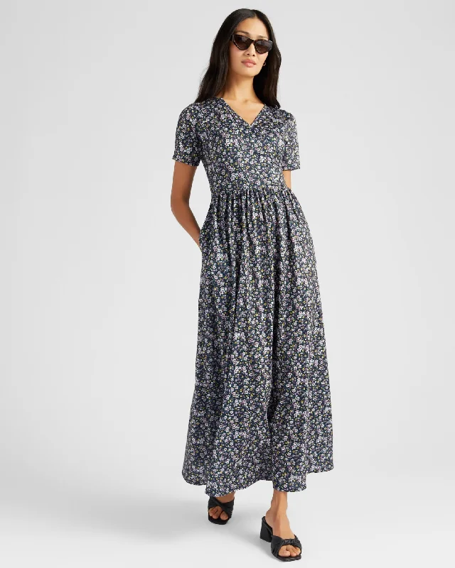 Midi dresses with abstract art prints for an artistic statementMorgan Wrap Dress