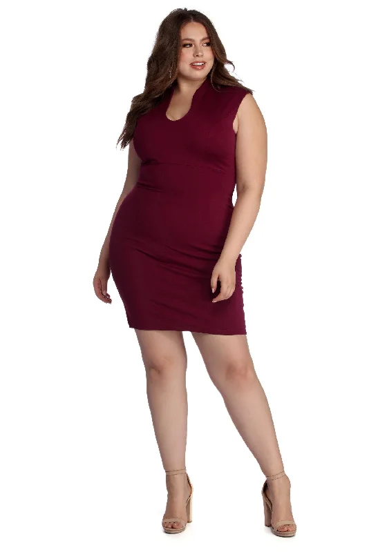 A - line midi dresses with floral prints for spring brunchesPlus Classic Midi Dress