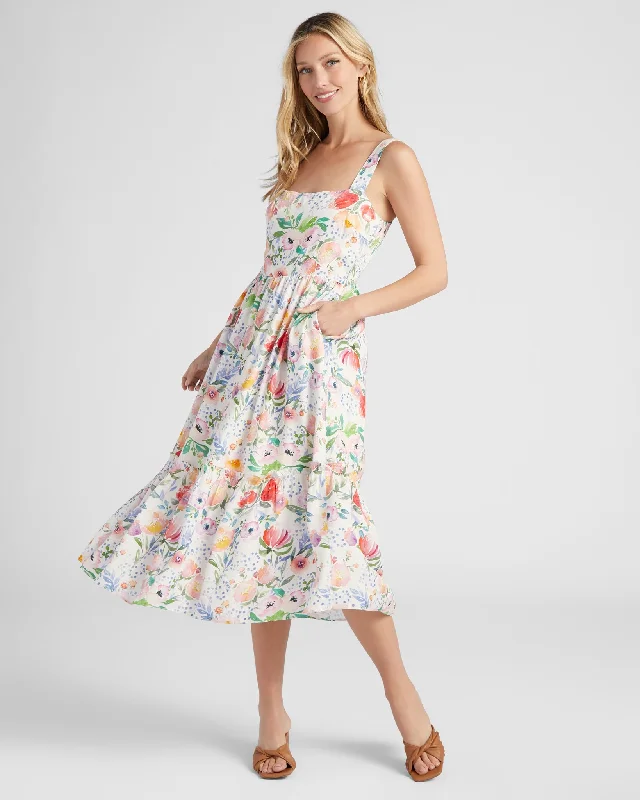 Midi dresses with denim fabric for a casual yet stylish day outSola Dress