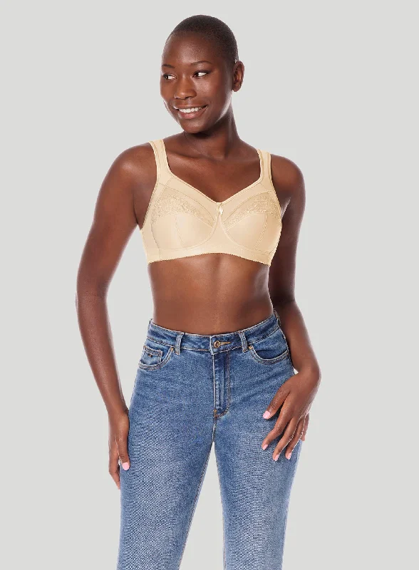 sports bras for high impact workoutsAmoena: Isadora Soft Cup Mastectomy Bra Sand