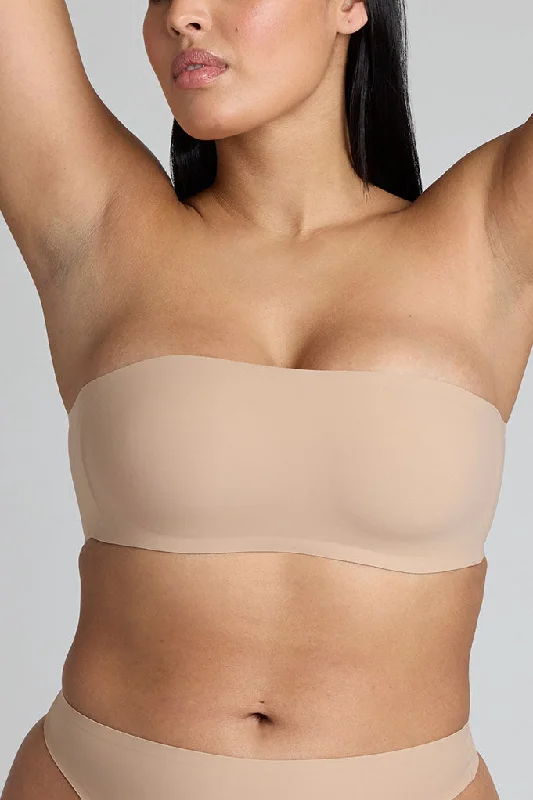 bralette bras for a trendy and comfortable styleBase Bandeau in Buff