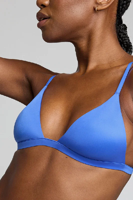padded bras for added volumeGlacé Mini Bra in Cobalt