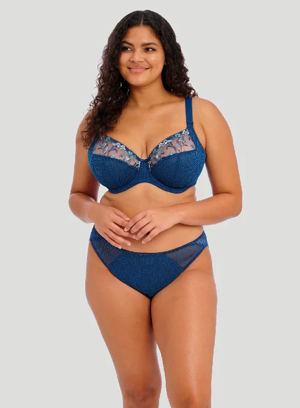 Elomi: Charley Underwired Plunge Bra Petrol